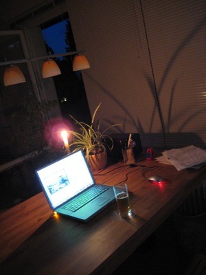 Sommerabend mit Kerze 2009